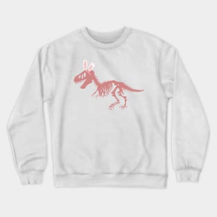 T Rex Fossil with bunny ears Crewneck Sweatshirt